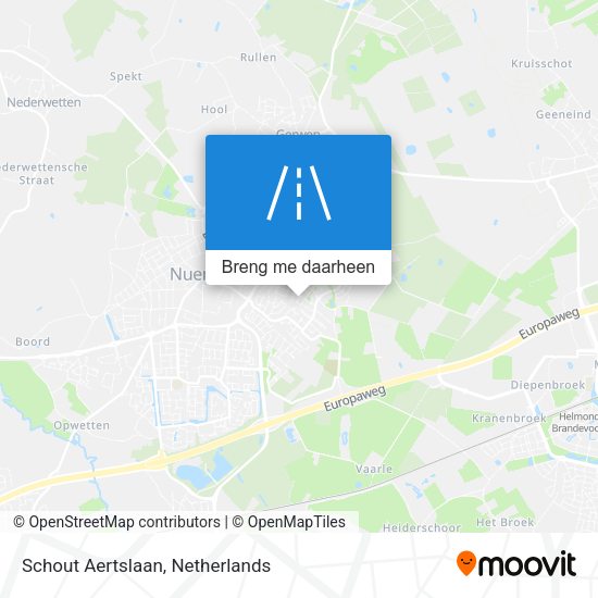 Schout Aertslaan kaart