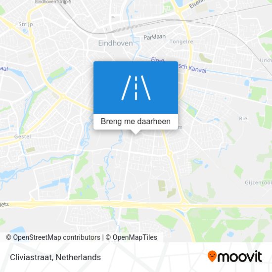 Cliviastraat kaart
