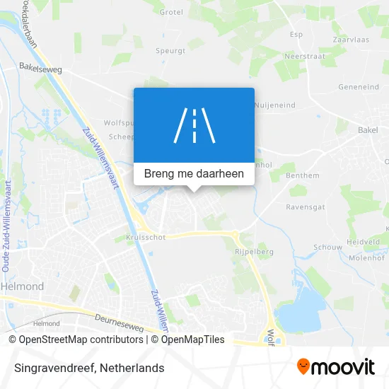 Singravendreef kaart