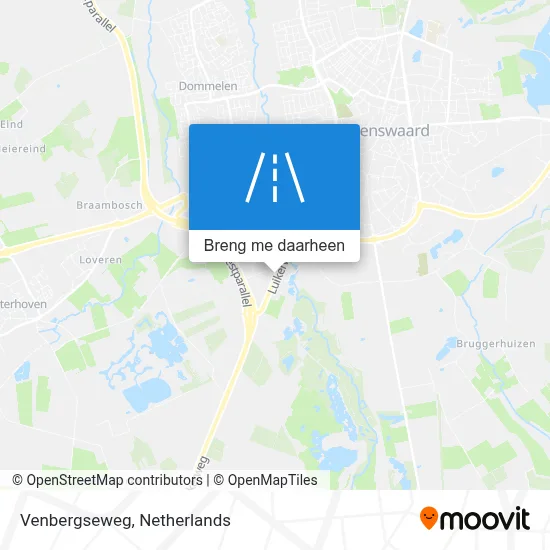 Venbergseweg kaart