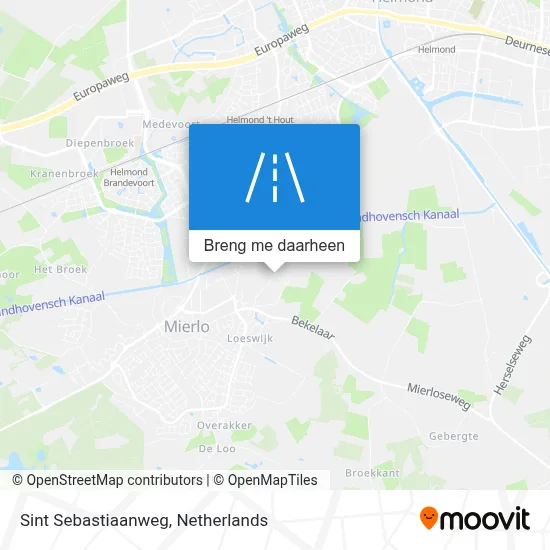 Sint Sebastiaanweg kaart
