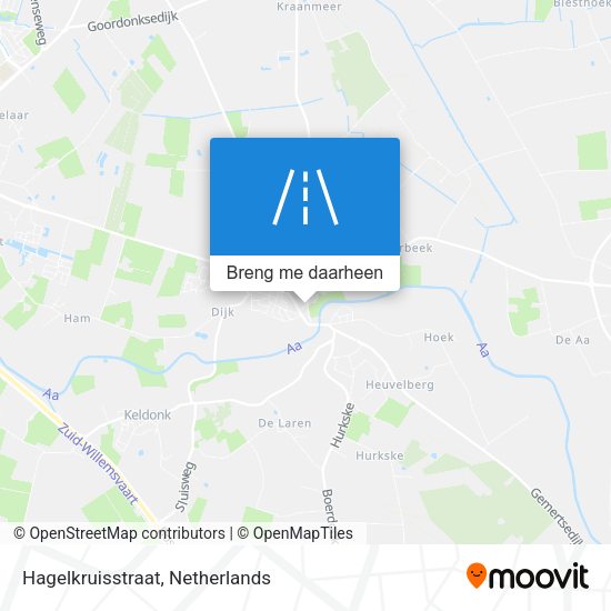 Hagelkruisstraat kaart