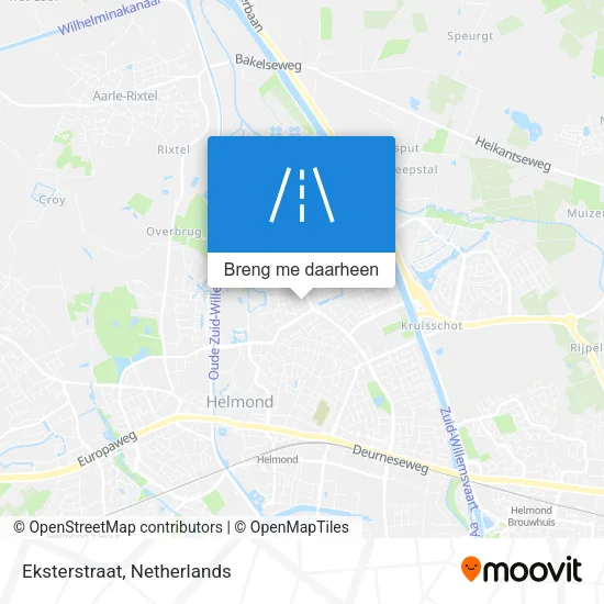 Eksterstraat kaart