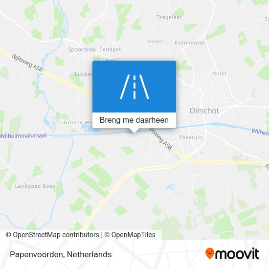 Papenvoorden kaart