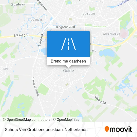 Schets Van Grobbendoncklaan kaart