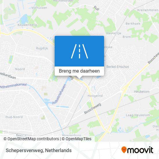 Schepersvenweg kaart