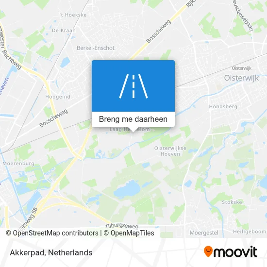 Akkerpad kaart