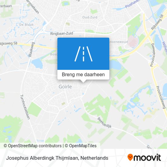 Josephus Alberdingk Thijmlaan kaart
