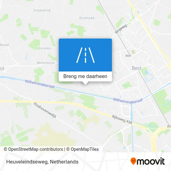 Heuveleindseweg kaart