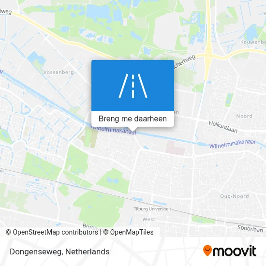 Dongenseweg kaart