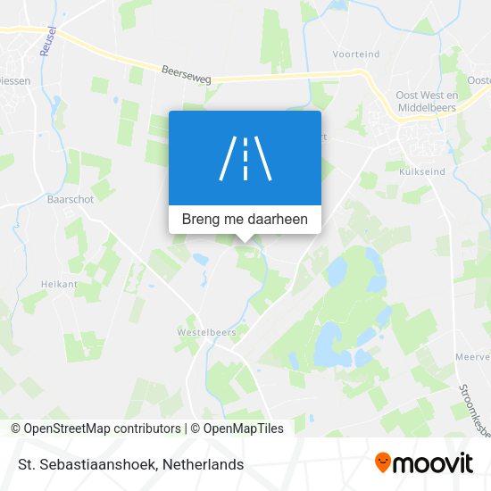 St. Sebastiaanshoek kaart