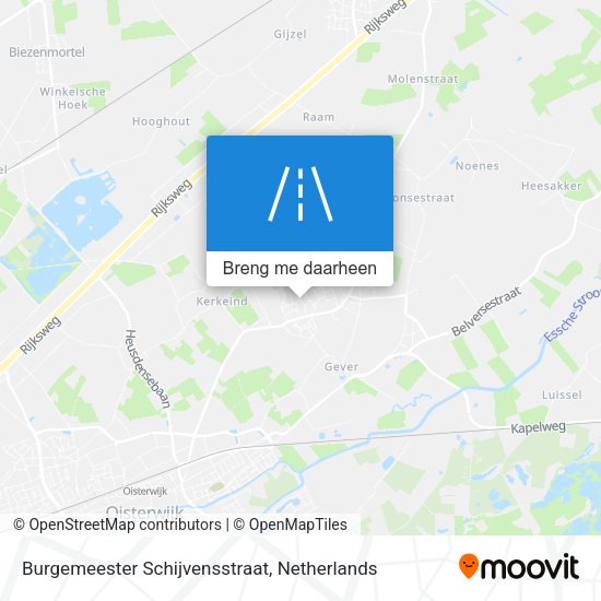 Burgemeester Schijvensstraat kaart