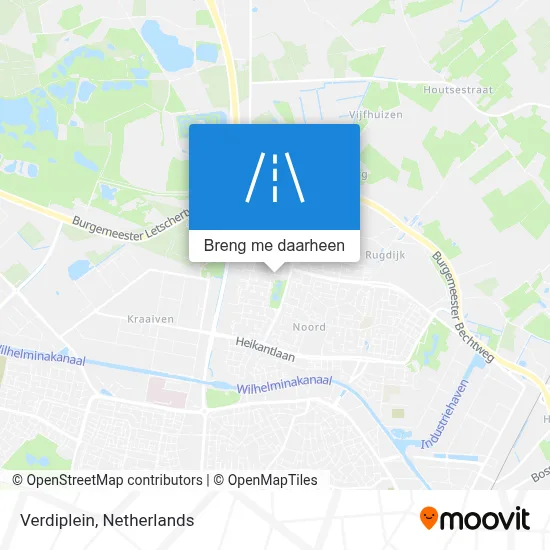 Verdiplein kaart