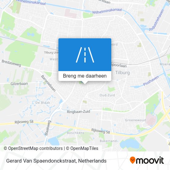 Gerard Van Spaendonckstraat kaart