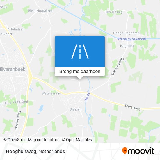 Hooghuisweg kaart