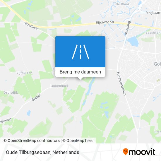 Oude Tilburgsebaan kaart