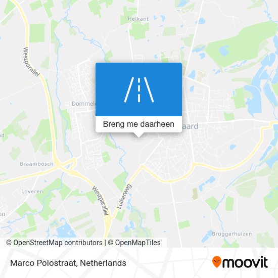 Marco Polostraat kaart