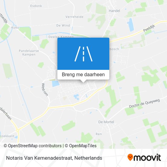 Notaris Van Kemenadestraat kaart