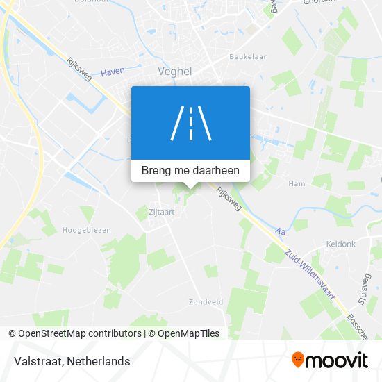 Valstraat kaart