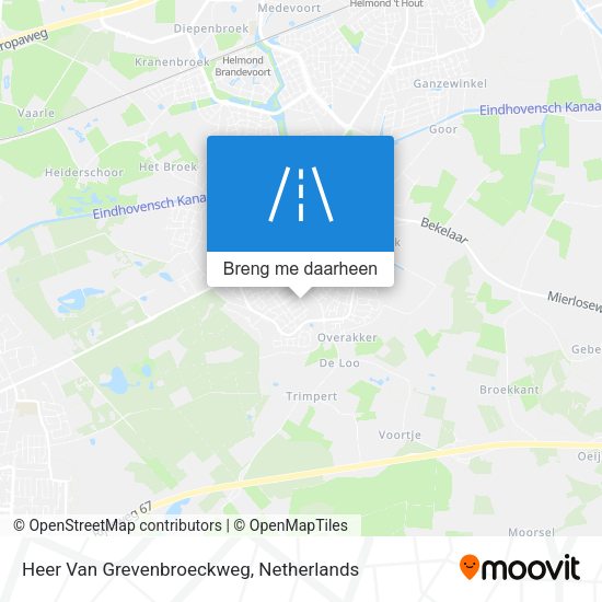 Heer Van Grevenbroeckweg kaart