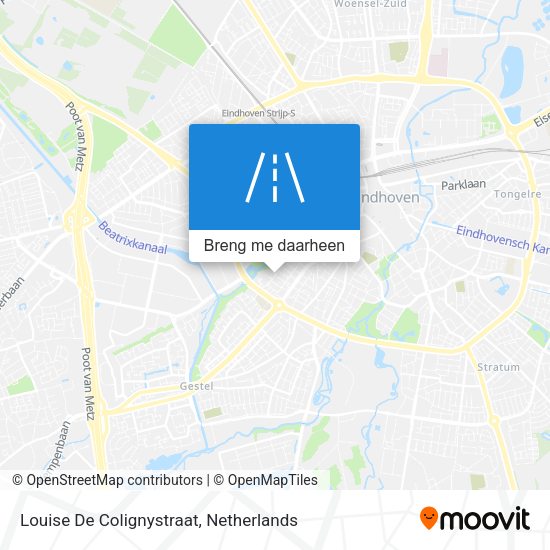 Louise De Colignystraat kaart