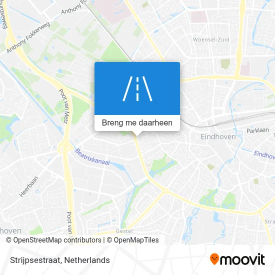 Strijpsestraat kaart
