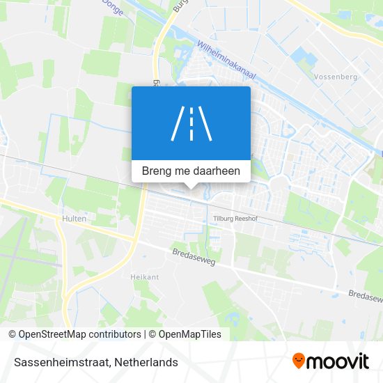 Sassenheimstraat kaart