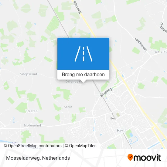 Mosselaarweg kaart
