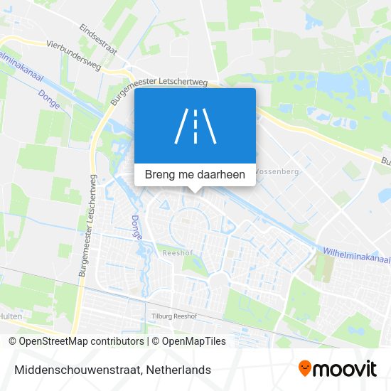 Middenschouwenstraat kaart