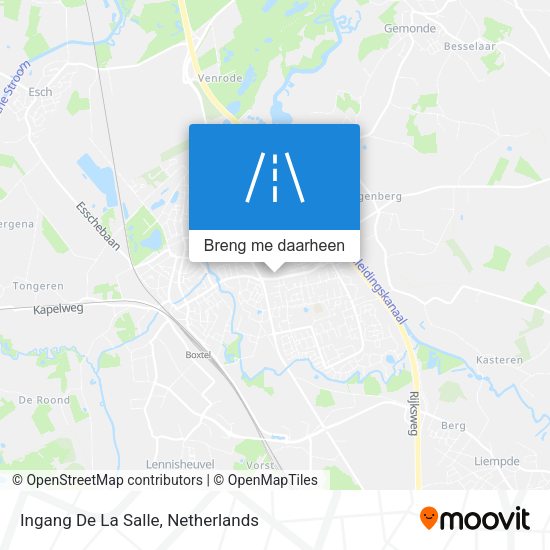 Ingang De La Salle kaart