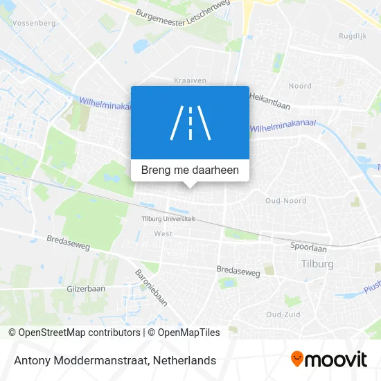 Antony Moddermanstraat kaart