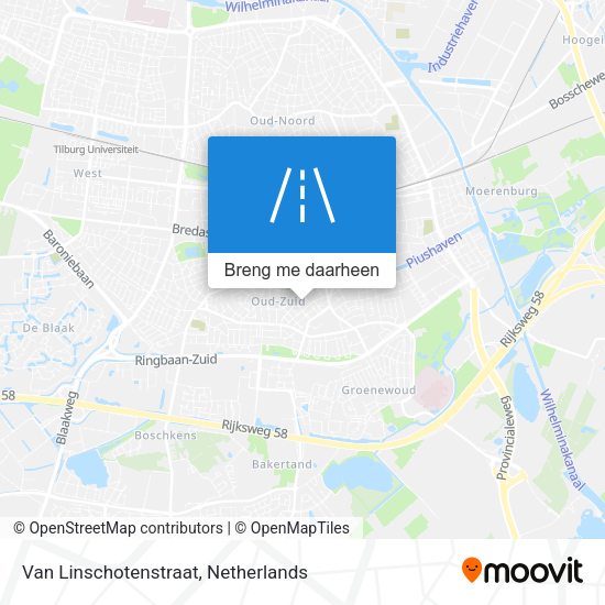 Van Linschotenstraat kaart