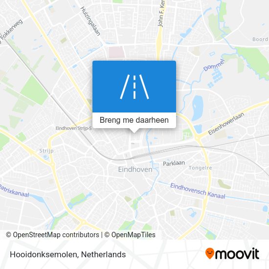 Hooidonksemolen kaart