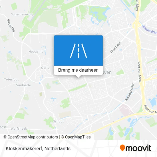 Klokkenmakererf kaart