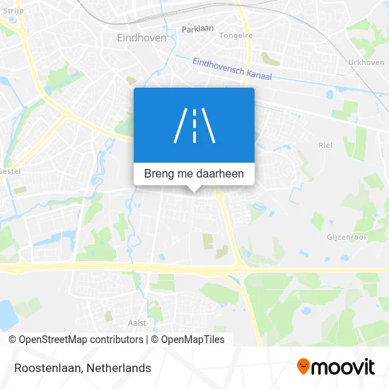 Roostenlaan kaart