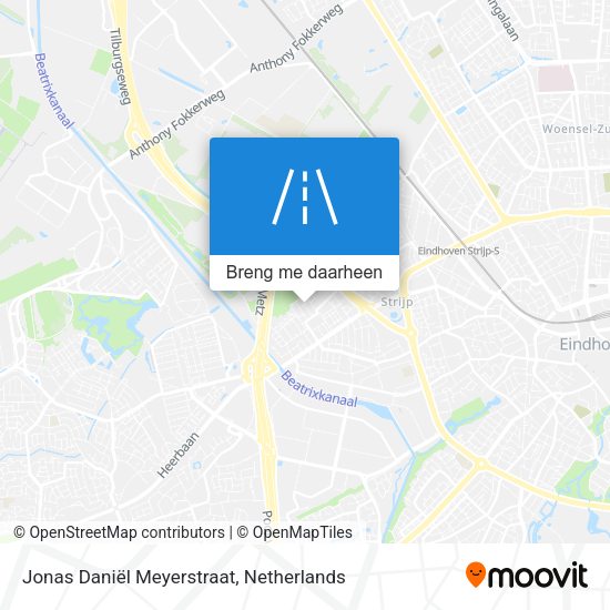 Jonas Daniël Meyerstraat kaart