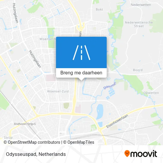 Odysseuspad kaart