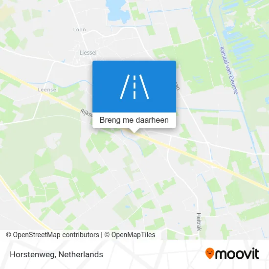 Horstenweg kaart