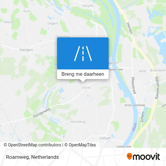 Roamweg kaart