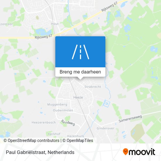 Paul Gabriëlstraat kaart