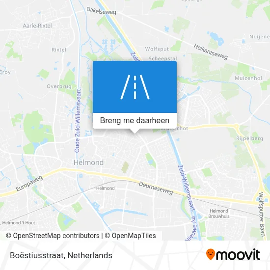 Boëstiusstraat kaart
