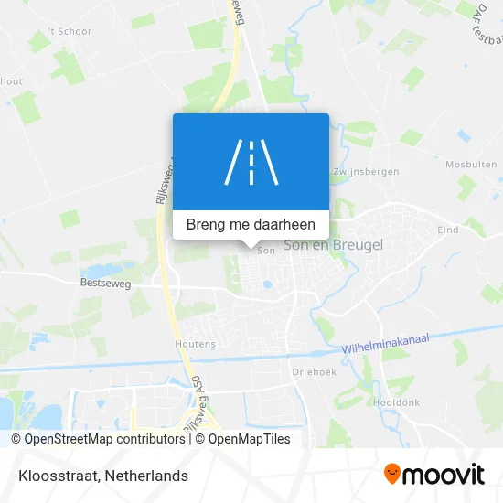 Kloosstraat kaart