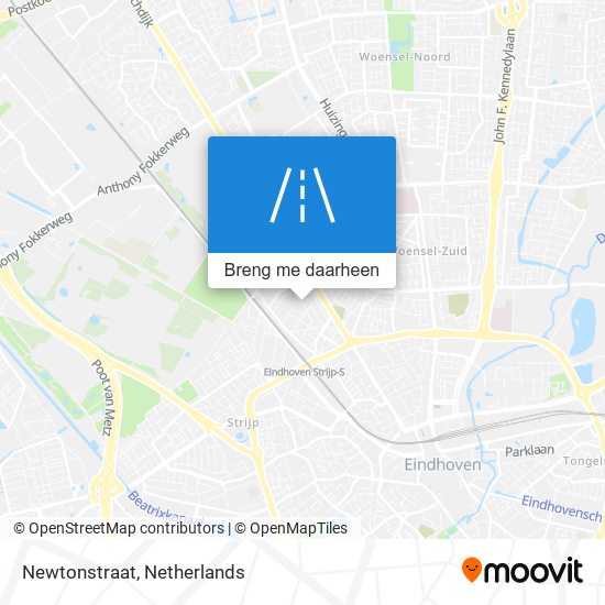 Newtonstraat kaart