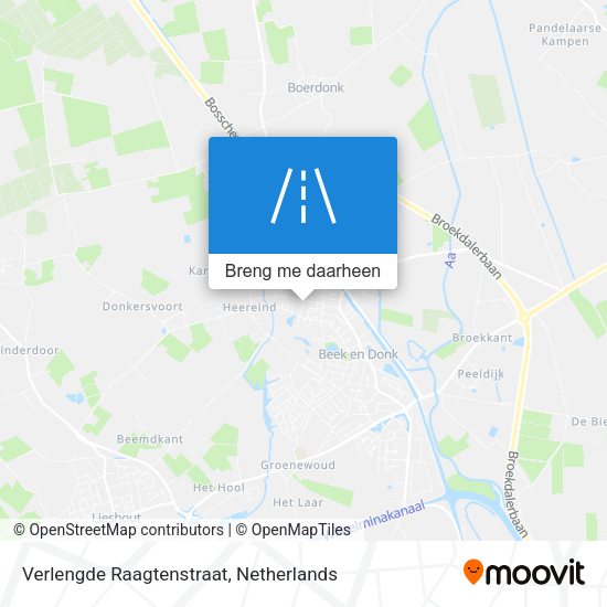 Verlengde Raagtenstraat kaart