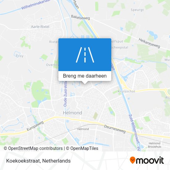 Koekoekstraat kaart