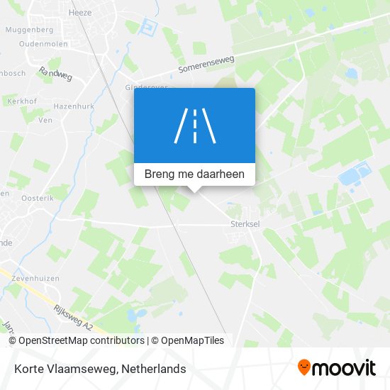 Korte Vlaamseweg kaart