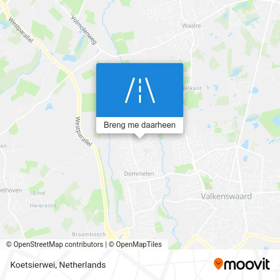 Koetsierwei kaart