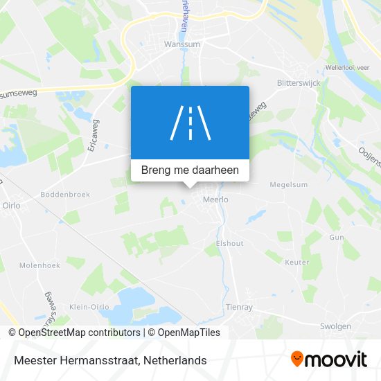 Meester Hermansstraat kaart