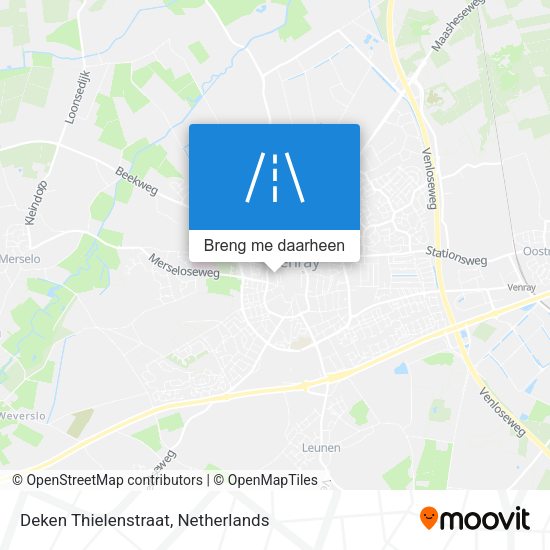 Deken Thielenstraat kaart