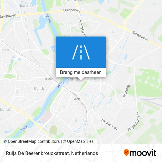 Ruijs De Beerenbrouckstraat kaart